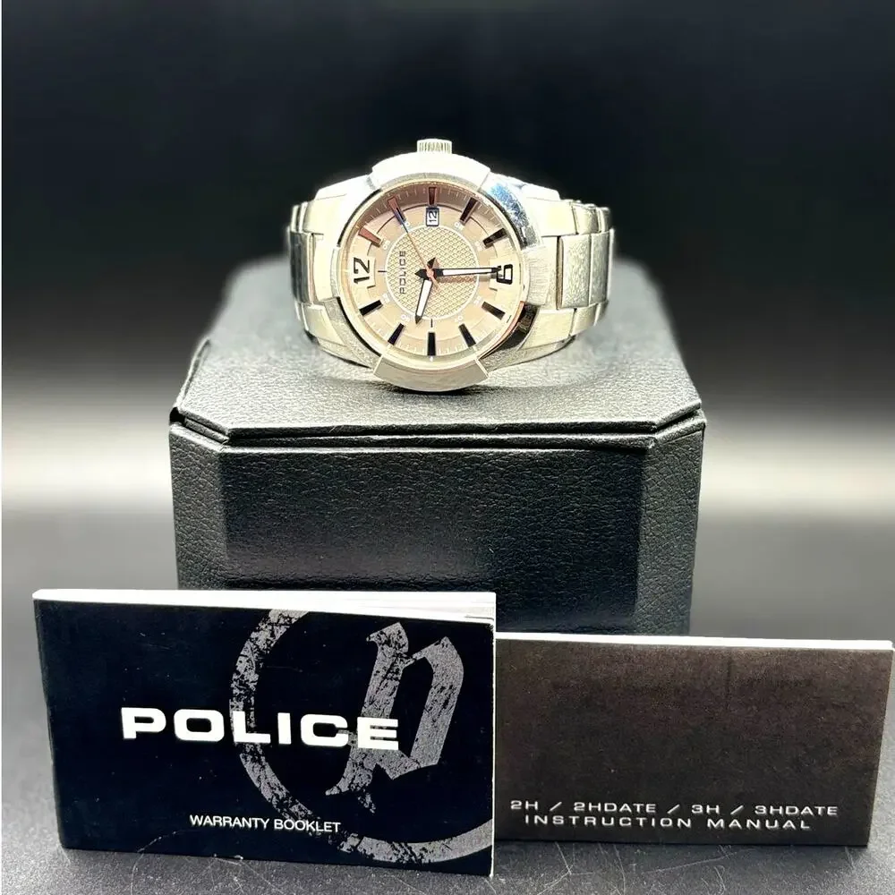 Police Sincere 12547J Silver Men's Watch 44mm